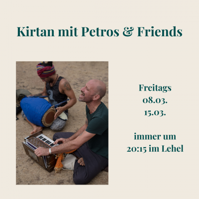 Freitags: Kirtan mit Petros & Friends